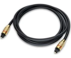 RoGer TOSPD2M SPDIF Toslink optinis garso kabelis 2m, auksinis