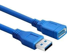 RoGer USB-A Extension Cable 5Gbps / 3m / mėlynas