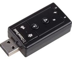 „RoGer“ USB garso plokštė su mikrofono įvestimi, virtuali 7.1