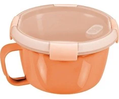 Keter CURVER MAISTO DĖŽUTĖ APVALI NOODLES 0,9L /MĖTŲ SPALVŲ MIX/ ŠVIESIAI PILKA/ PERSIKINĖ