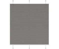 Plisuotas roletas antracitas 120x150 cm audinio plotis 119,4 cm