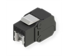 Roline ROLINE Cat.6A (Class EA) Keystone, RJ45, nieekranowany, beznarzędziowy, juoda
