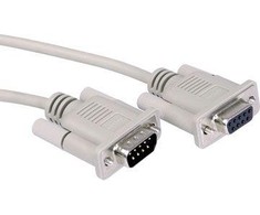 Roline DB- 9 - DB- 9, 1,8m, Pilkas (11.01.6218)