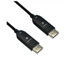 Roline ROLINE Kabelis DisplayPort (AOC), v2.1, 10K@60Hz, 54Gbit/s, UHBR13.5, DP-DP, M/M, 15 m