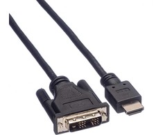 Roline HDMI – DVI-D kabelis 1 m juodas (11.04.5519)