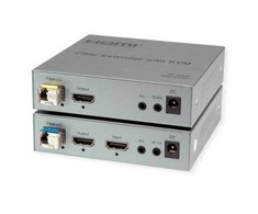 AV signalo perdavimo sistema Roline KVM prailgintuvas ROLINE per šviesolaidį, HDMI 4K, USB, 20 km