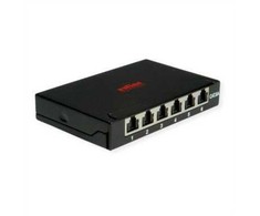 Roline ROLINE Mini pachpanelis, Cat.6A/Cl.EA, 0,5U, 6 RJ45 prievadai, juodas