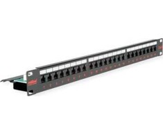 Roline Patch panel Cat.6 (Class E) 19, 24P non-screened juodas