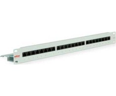 Roline Patch panel Cat.6 (Class E) 19, 24 porty pilka