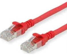 Roline Patchcable – RJ45-3m – UTP – CAT 6a – be halogenų, suvyta – raudona (21.15.2723)
