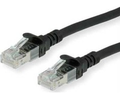 „Roline Patchcable“ – RJ45-3m – UTP – CAT 6a – be halogenų, suvyta – juoda (21.15.2753)