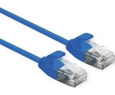 Roline Patchcord ROLINE duomenų centras UTP kat. 6A (EA klasė), LSOH, plonas, mėlynas, 0,3 m