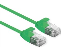Roline Patchcord ROLINE duomenų centras UTP kat. 6A (EA klasė), LSOH, plonas, žalias, 5 m