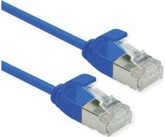 Roline ROLINE F/UTP DataCenter Patch Cord Cat.6A (EA klasė), LSOH, labai plonas, mėlynas, 5 m
