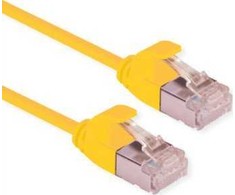 Roline ROLINE F/UTP DataCenter Patch Cord Cat.6A (EA klasė), LSOH, labai plonas, geltonas, 5 m