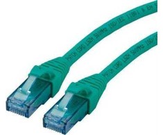 Roline ROLINE – pataisomasis kabelis – RJ-45 (M) iki RJ-45 (M) – 10 m – UTP – CAT 6a – be halogenų, suformuotas, suvytas – žalias (21.15.2737)