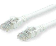 Roline ROLINE – Patch – Kabelis – RJ- 45 (M) iki RJ- 45 (M) – 1,5 m – SFTP, PiMF – CAT 6 – be halogenų, formos, suvytas – baltas (21.15.2664)