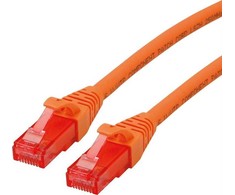 Roline ROLINE – Patch – Kabelis – RJ- 45 (M) iki RJ- 45 (M) – 1,5 m – UTP – CAT 6 – be halogenų, formos, suvytas – oranžinė (21.15.2574)