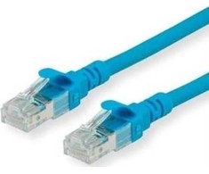 Roline ROLINE – Patch – Kabelis – RJ-45 (M) iki RJ-45 (M) – 2 m – UTP – CAT 6a – Be halogenų, formos, suvytas – mėlynas (21.15.2742)