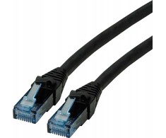 Roline ROLINE – Patch – Kabelis – RJ- 45 (M) iki RJ- 45 (M) – 7,5 m – UTP – CAT 6a – Be halogenų, formos, suvytas – juodas (21.15.2756)
