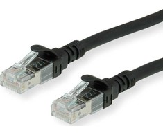 Roline ROLINE – Patch – Kabelis – RJ- 45 (M) iki RJ- 45 (M) – 2 m – UTP – CAT 6a – Be halogenų, formos, suvytas – juodas (21.15.2752)