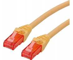 Roline ROLINE – Patch – Kabelis – RJ- 45 (M) iki RJ- 45 (M) – 1,5 m – UTP – CAT 6 – be halogenų, formos, suvytas – geltonas (21.15.2524)