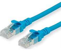 Roline ROLINE – Patch – Kabelis – RJ- 45 (M) iki RJ- 45 (M) – 5 m – UTP – CAT 6a – Be halogenų, formos, suvytas – mėlynas (21.15.2745)