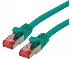 Roline ROLINE – Patch – kabelis – RJ- 45 (M) iki RJ- 45 (M) – 1,5 m – SFTP, PiMF – CAT 6 – be halogenų, formos, suvytas – žalias (21.15.2634)