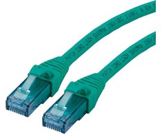 Roline ROLINE – Patch – Kabelis – RJ-45 (M) iki RJ-45 (M) – 15 m – UTP – CAT 6a – Be halogenų, formos, suvytas – žalias (21.15.2738)