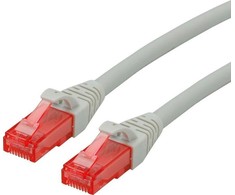 Roline ROLINE - Moč- kabelis - RJ-45 (M) - RJ-45 (M) - 7,5 m - UTP - CAT 6 - be halogenų, formos, suvyta - pilka (21.15.2506)