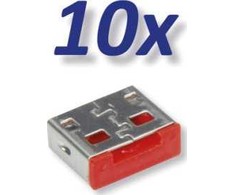 Roline ROLINE USB-A prievado užraktas / blokatorius 10x USB dla 11.02.8330