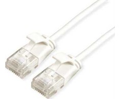 Roline ROLINE UTP PatchCord Cat6a. LSOH plonas. Balta 5,0m