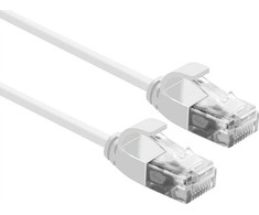 Roline ROLINE UTP PatchCord Cat6a. LSOH plonas. Balta 1,0m