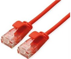 Roline ROLINE UTP PatchCord Cat6a. LSOH plonas. Raudona. 5,0 m