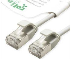 Roline Green Roline Žalias F/UTP DataCenter Patch Cord Cat.6A (Class EA), LSOH, bardzo cienki, pilka, 5 m