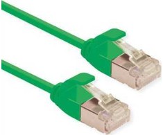 Roline ROLINE Žalias F/UTP DataCenter Patch Cord Cat.6A (EA klasė), LSOH, labai plonas, žalias, 3 m