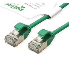Roline ROLINE Žalias F/UTP DataCenter Patch Cord Cat.6A (EA klasė), LSOH, labai plonas, žalias, 5 m
