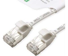 Roline ROLINE Žalias F/UTP Patchkabel Cat.6A (EA klasė), LSOH, extra dun, wit, 3 m