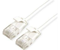 Roline ROLINE Žalias UTP patchkabel Cat.6A (EA klasė), LSOH, extra dun, wit, 0,15 m