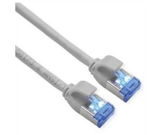Roline ROLINE S/FTP tinklo kabelis Cat.6A / Class EA, LSOH, Slim PoE, pilkas, 3 m