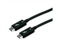 USB kabelis Roline USB-C - USB-C 1,5 m juodas (11.02.9047)