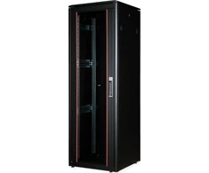 ROLINE tinklo spintelė Pro 48,26 cm 19 colių 36U 600x600 WxD stiklinės durys juodos