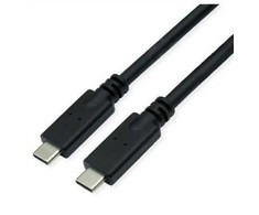 USB kabelis Roline USB-C - USB-C 3 m, juodas (556 vnt.)