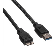 „Roline USB-A“ – „microUSB“ USB laidas, 2 m, juodas (JAB-809445)
