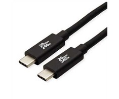 USB kabelis Roline USB-C - USB-C 3 m juodas (11.02.9088)