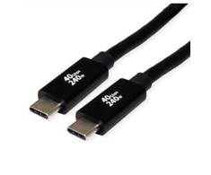 USB kabelis Roline USB-C - USB-C 2 m, juodas (11.02.9087)