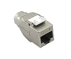 Roline, keystone tipo jungtis, RJ-45, kat. 8.1 (I klasė), ekranuota, siaura, nereikia įrankių, sidabrinė (26.11.0382)