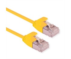 Roline ROLINE Žalias F/UTP DataCenter Patch Cord Cat.6A (Class EA), LSOH, bardzo cienki, geltona, 5 m