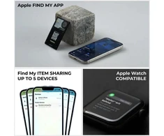 Rolling Square AirCard Pro BT Tracker for Apple Juodas (ACP01R)