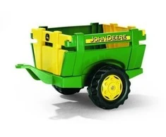 Rolly Toys Prikabinamas Priekabas JOHN DEERE su Atidarančiomis Durimis